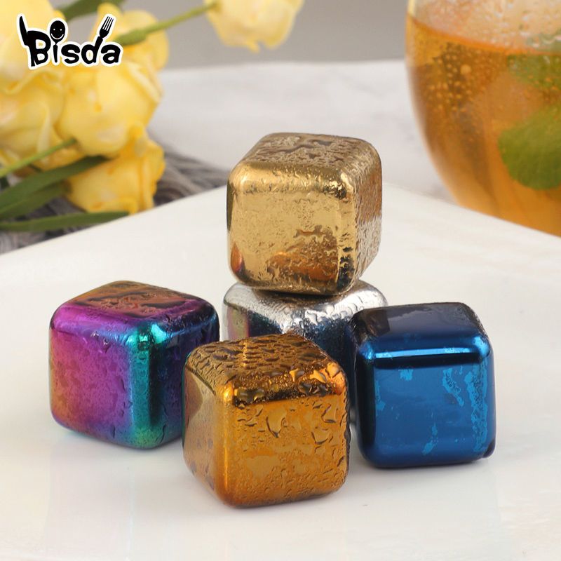 Whisky Beer And Wine - Stainless Steel Whiskey Stones Ice Cubes