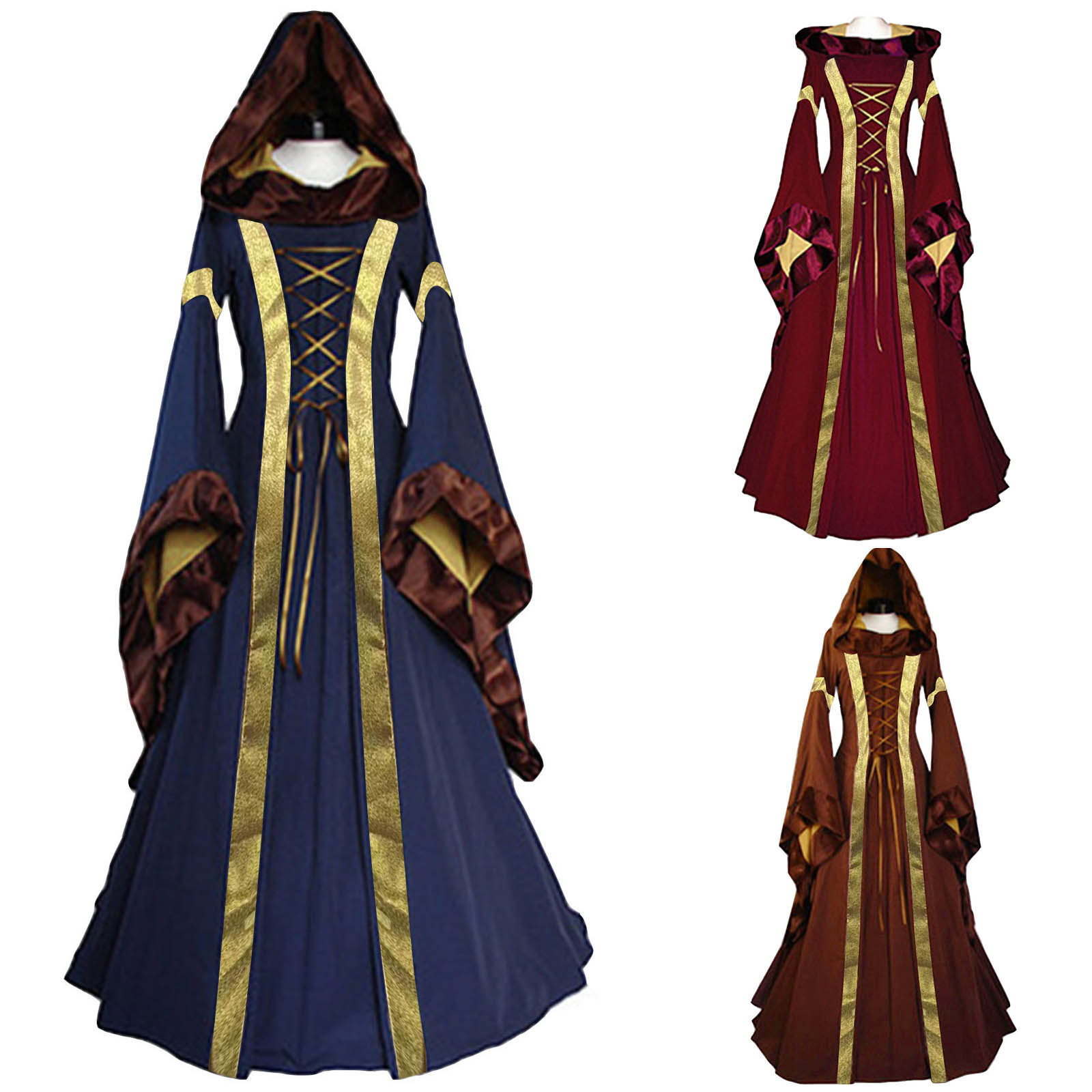 Cocktail Shaker Set - ZOETOPKID Women's Retro Medieval Victorian‑Style Dress