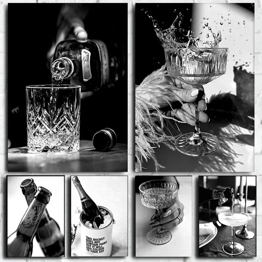 Black and white bar champagne  - огляд і ціна Whisky Beer And Wine