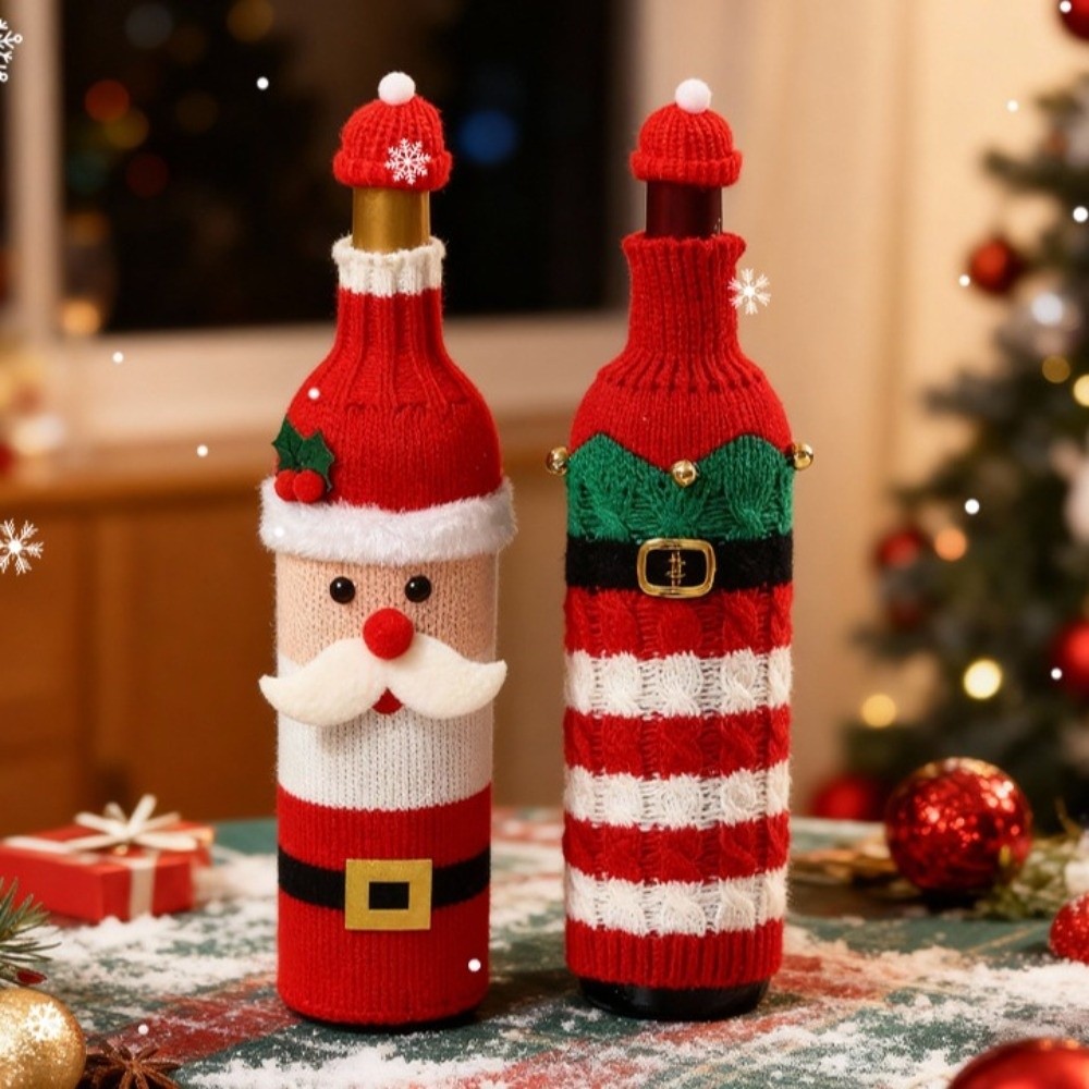 Knitted Wine Bottle Cover Elk  - огляд і ціна Wine Beer Hat