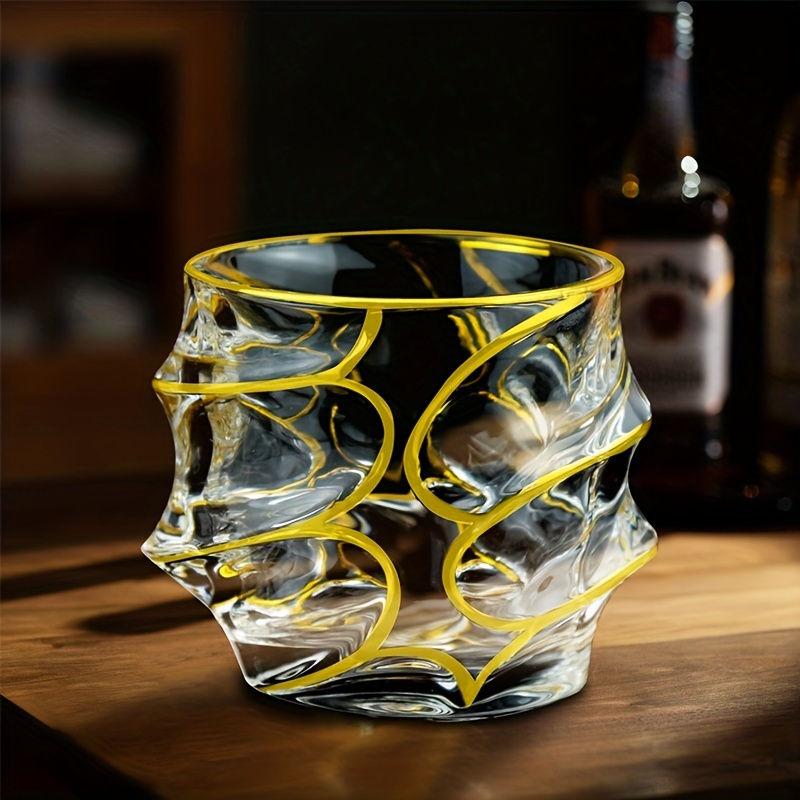 Whiskey Glass Gold Line Wine W - огляд і ціна Whisky Beer And Wine