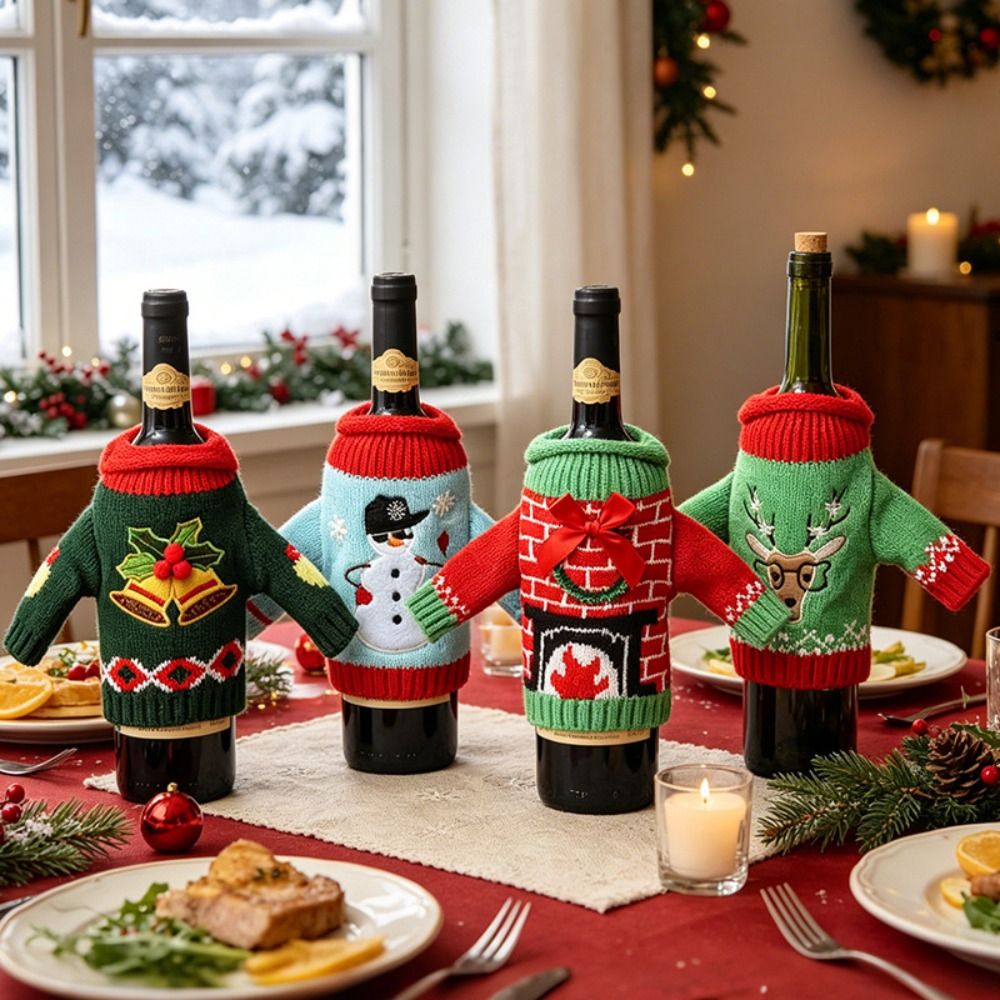 Elk Wine Bottle Cover Snowflak - огляд і ціна Wine Beer Hat